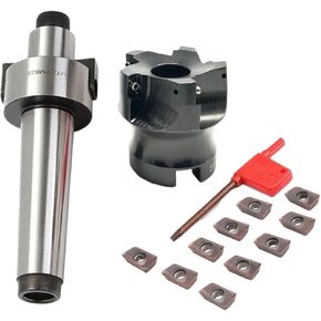 Milling Cutter Bar 1set MT FMB22 Tool Holder + BAP300R Cutter Head + 10pcs APMT1135 Carbide Inserts(Inserts 2,MT2-FMB22 300R-40) in Saudi Arabia