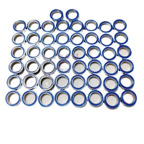 50PCS 10x15x4mm Blue Rubber Sealed Ball Bearings, Compatible with 6700 2RS ABEC3, for Small Motors and Mechanical Applications(Outer Diameter: 15mm) in Kuwait