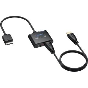 CAMWAY PS2 to HDMI Converter - 4:3/16:9 Conversion 1080P AV to HDMI Adapter Male Cable for PS1/PS2 Retro Gaming Consoles, Plug and Play,Clear Video and Audio in Kuwait
