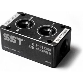 SST - Air Manifold - 1/2" NPT Inlet and 1/4" NPT Outlet - Multi-Port Function - Air Compressor Fittings - (3 Position) in Kuwait