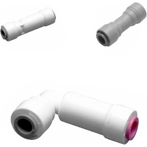 صمام فحص عدم العودة 1/4 3/8 RO تركيب المياه خرطوم موصل سريع تصفية المياه أجزاء التناضح العكسي (2 الكوع) in Kuwait