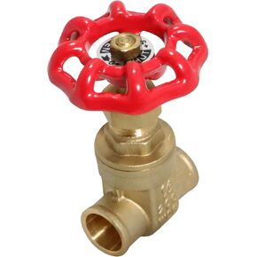 1 Piece XFITTING 1/2" Sweat Brass GATE Valve 200 PSI WOG, Full Port in Kuwait
