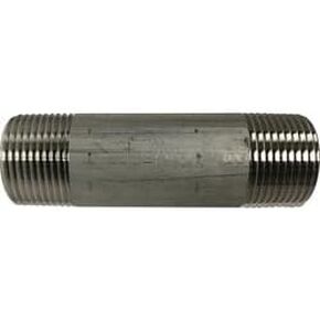 MIDLAND INDUSTRIES 48100 Pipe Nipple, 1 in 1 in, 1-1/2 in L, Stainless Steel, SCH 40 Schedule in Kuwait