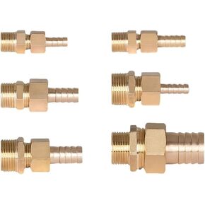 1pc Brass 1/4" Male Swivel Thread To 8mm Hose Bulkhead Brass Barbed Pipe Joint Fittings in Saudi Arabia