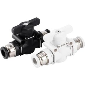 2 قطعة BUC-8mm دليل صمام التبديل موصل هوائي خط أنابيب الهواء البلاستيك التوصيل السريع (WhiteBUC4) in Kuwait