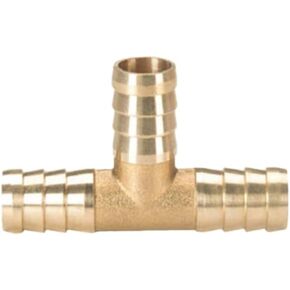 Brass T-Y Piece 3-Way Connector for Air, Water, Oil, and Gas – 6mm/8mm/10mm/12mm ID, Solid Copper, Gold Finish(T 10MM) in Kuwait