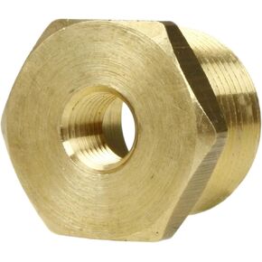 مخفض البطانة السداسية لضاغط الهواء 110NC - لأجزاء توصيل نظام أنابيب الهواء المضغوط - استبدال تركيب الأنابيب النحاسية الصلبة - 1 بوصة × 1/4 بوصة ذكر NPTF × أنثى NPTF أصفر in Kuwait