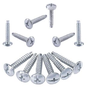 غطاء برغي (عبوة من 12 قطعة) مناسب لغطاء برغي Eaton LCCSCS، براغي لوحة كهربائية مطلية بالزنك من سبائك الصلب لأغطية صندوق قاطع الدائرة الكهربائية Eaton & Cutler-Hammer بطول 1.3 سم in Kuwait