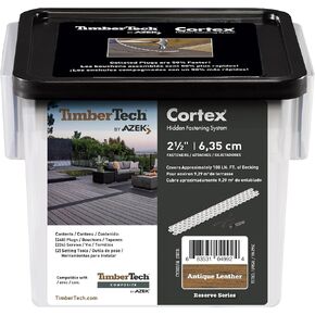 مسامير مخفية مجمعة ونظام قابس من TimberTech Cortex لتثبيت التزيين المركب - حزمة من 224 قابس سطح لتغطية 100 LF (خشب دريفت) in Kuwait