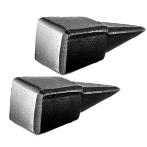 2 Pcs Sharpener Peening Anvil, Drop-forged Steel Scythe Anvil Pointed Striking, Forged Steel, Glossy Surface, Sharp Edge, Short Design, for Peening & Sharpening Scythe Blades in Kuwait