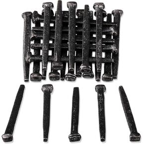 25 Pcs Antique Rose Head Nail Decorative Wrought Head Nails Jesus Crucifixion Hand Forged for Hanging Furniture Floor Cabinet (3 Inch) in Kuwait