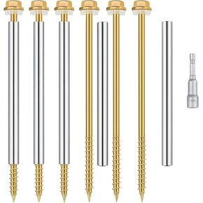 20 قطعة من مسامير المزراب مقاس 8 بوصات مع حلقة معدنية وأظافر مزراب متينة وأظافر مزراب السقف سهلة التركيب، مثبتات مزراب آمنة لتجديد وصيانة المزاريب in Kuwait