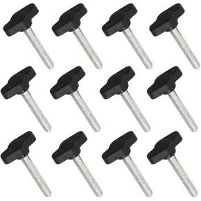 12Pcs M6x45 Clamping Handle Screw Knobs T Knob Screw T-Shaped Knob Adjust Tightening Bolt in Kuwait