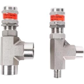 ارتفاع ضغط 1/8 1/4 3/8 1/2 بوصة زاوية ذكر أنثى 316L من الفولاذ المقاوم للصدأ لتخفيف الضغط الزنبركي صمام الأمان إصدار الهواء (3/8"، BSPP_CP 725-1200 PSIG_FEMALE إلى أنثى) in Kuwait