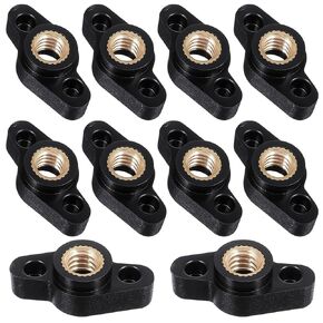 10 قطع 1/4 بوصة مقابض جناح من خلال فتحة T مقابض T-مقبض بلاستيكي صامولة سوداء T مسار لقط مقبض 1/4-20 مقبض ملولب صامولة برغي يدوية لأدوات النجارة والتركيبات لوحات ريشة قاعدة مظلة in Kuwait