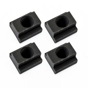 4 Pieces 3/8"-16 Threaded T-Slot Nuts, Black Oxide Finish Hardware Sliding Nut T Track Accessories Hammer Head Fastener for Woodworking, Used in Machines Tool Tables in Kuwait