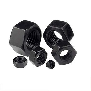 Lock Nuts Kit, 1/5/20/50pcs 8. Level Black Hex Nut M2 M3 M4 M5 M6-M30 High Strength Head Nuts Fastener(M22-1pcs) in Kuwait