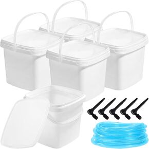 5 Set Maple Syrup Tapping Kit with 5 Buckets 16ft Food Grade Tubing 5 Taps Maple Sap,Maple Tree Tapping Kit Collection Supplies Syrup Tree Taps for Experts or Beginners in Saudi Arabia