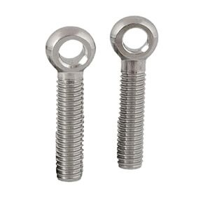 304 Stainless Steel Union Bolt M10 with Eyelet, 2-Pack Eye Bolt with Hole Integrated Loop Anchor Point for Marine Rigging, Tarps (M10*90 (2 PCS)) in Kuwait