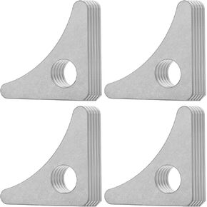 20 PCS Weld on Gusset, Acid-Cleaned Steel Weld on Tabs 1.85" Side Length With 1/2" Hole Gusset, No Rust Coating for Superior Welding, Professional Grade Weld tabs in Kuwait