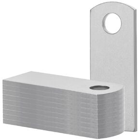 10 PCS Weld Tabs, Acid-Cleaned Steel Weld Tabs, 2.6" Length x 1" Wide with 3/8" Hole Weld on Tabs, No Coating for Easy & Clean Welding, Universal Weld on Tabs Fit for DIY Fabrication Projects in Kuwait