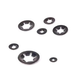 MIUYTRN 240/300Pcs M2.5 M3 M4 M5 M6 M8 M10 M12 Push-on Washers Metal Quick Speed Star Locking Fastener Assorted Kit cuicui(240pcs Lock Washer) in Kuwait