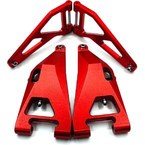 CNC 7075#Aluminum Front Upper&Lower Arms for LOSI Super Baja Rey2.0 1/6 (Silver) in Saudi Arabia