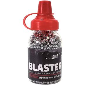 ASG Blaster .177 Caliber /4.5mm BBS for BB Guns | 0.35g Weight per BB | Steel Airgun BBS - 1,500 Count BBS in Round Speedloader Bottle in Kuwait