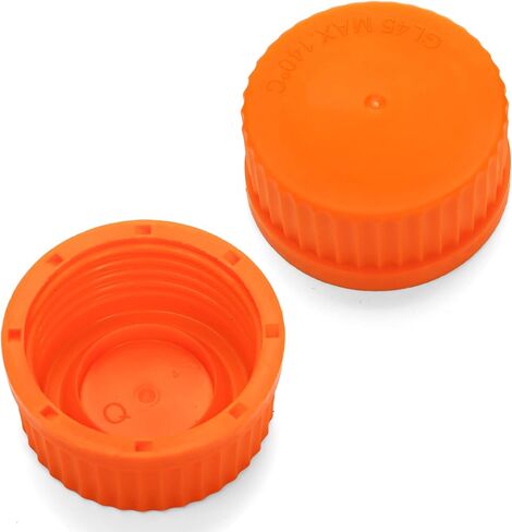 Yopay 6 Pack Media Storage Bottles 500ml, Reusable Glass Bottle with GL45 Screw Cap, Round Leakproof Scientific Glass Container for Labs, Classrooms or Home Use in Saudi Arabia