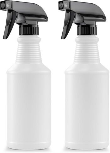 Bar5F Chemical-Resistant Spray Bottle – BPA-Free, Durable, Adjustable Nozzle for Cleaning, Gardening, Hydrogen Peroxide, Rubbing Alcohol, Leak-Proof, Multipurpose (Black (2-Pack) 24-Ounce) in Saudi Arabia