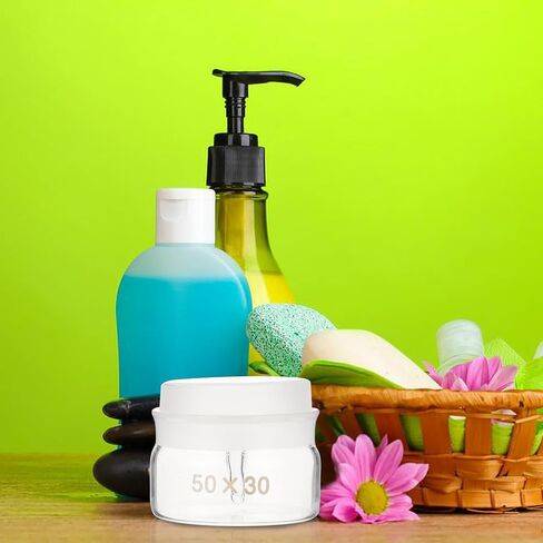 2 قطعة زجاجات وزن العينات الزجاجية منخفضة الشكل 50 × 30 مللي متر مع أغطية أداة زجاجية مختبرية لتجارب الكيمياء والوزن الدقيق in Kuwait