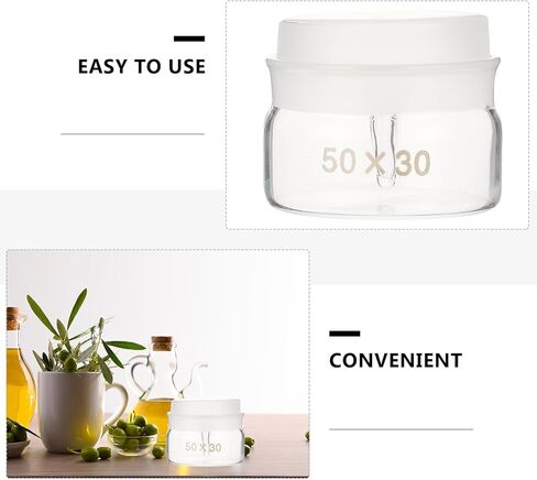 2 قطعة زجاجات وزن العينات الزجاجية منخفضة الشكل 50 × 30 مللي متر مع أغطية أداة زجاجية مختبرية لتجارب الكيمياء والوزن الدقيق in Kuwait