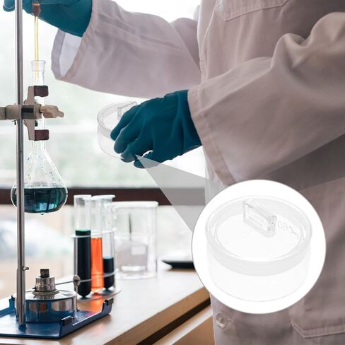 زجاجة وزن زجاجية، قارورة تخزين مختبرية شفافة منخفضة الشكل للمواد الكيميائية المسترطبة، قياسات دقيقة، إعدادات المختبر in Saudi Arabia
