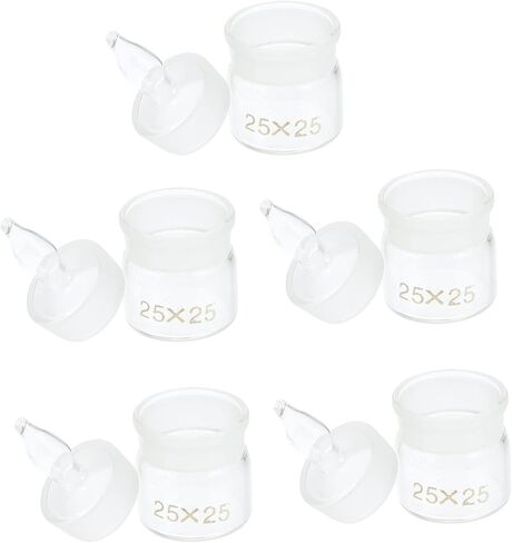 5pcs Weighing bottle Glass Weighing Jar Tool Laboratory Holder glass sample bottle flask glass gravity Experiment Sampling Simple Pycnometer in Saudi Arabia