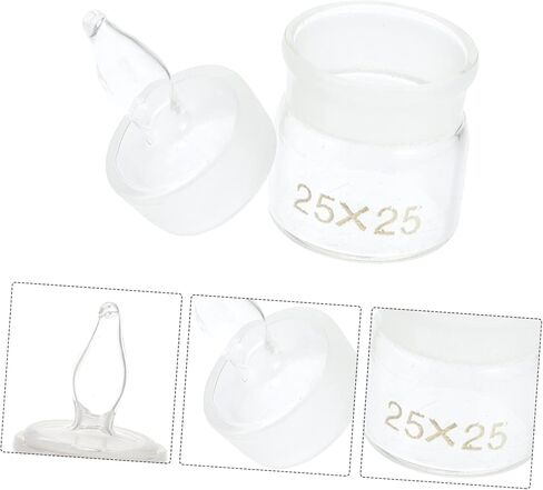 5pcs Weighing bottle Glass Weighing Jar Tool Laboratory Holder glass sample bottle flask glass gravity Experiment Sampling Simple Pycnometer in Saudi Arabia