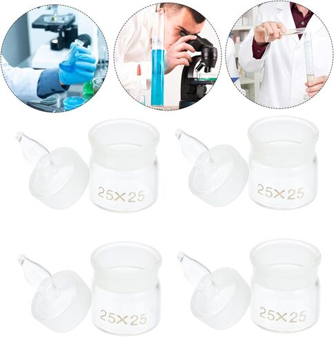 5pcs Weighing bottle Glass Weighing Jar Tool Laboratory Holder glass sample bottle flask glass gravity Experiment Sampling Simple Pycnometer in Saudi Arabia