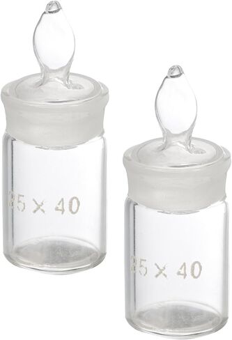 6pcs Low Flat Form Weighing Bottle Weighing Bottle for Laboratory Use Accurate Measurement Tool for Specific and Non-leaking Design in Saudi Arabia