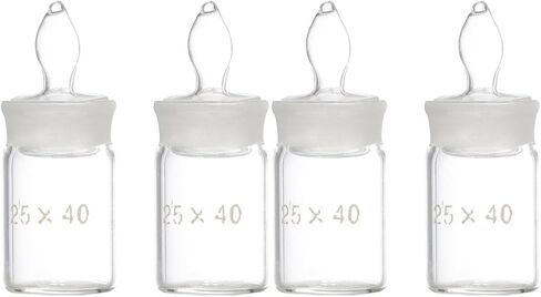 6pcs Low Flat Form Weighing Bottle Weighing Bottle for Laboratory Use Accurate Measurement Tool for Specific and Non-leaking Design in Saudi Arabia