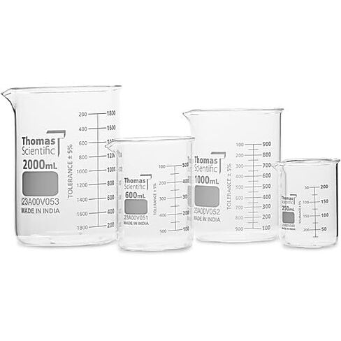Thomas Borosilicate Heavy Duty Glass Beakers | Durable with Thicker Walls | Heavy Duty Borosilicate Beakers 4000Ml (1 Each) in Saudi Arabia