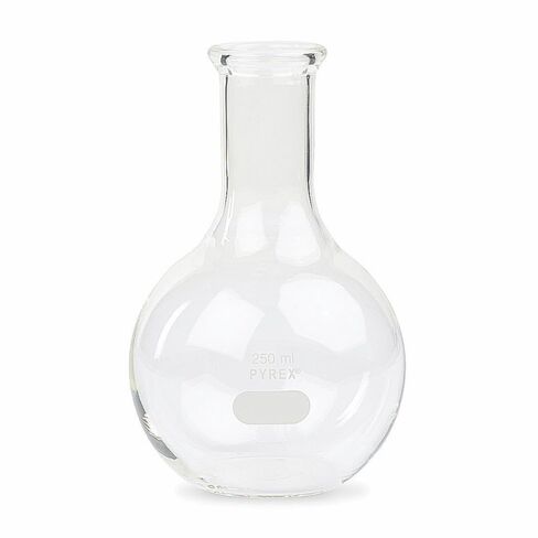 Corning Pyrex® #4060-250، دورق غلي ذو رقبة طويلة سعة 250 مل، قاع مسطح وفم مزود بأدوات (مفرد) in Saudi Arabia