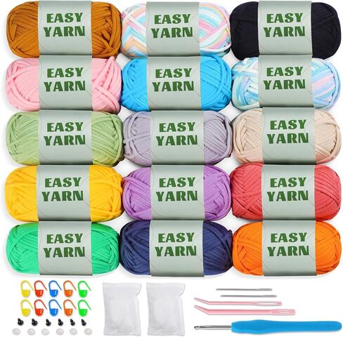 50 جرام من خيوط الكروشيه للمبتدئين بألوان قوس قزح للحياكة والحياكة، خيوط بألوان قوس قزح للمبتدئين، خيوط كروشيه للمبتدئين مع غرز سهلة الرؤية، خيوط بألوان قوس قزح للمبتدئين في مجموعة الكروشيه in Kuwait