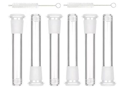 Glass Test Tubes with Funnels Set, 14cm Laboratory Tubes, 14mm Opening, 4 Tubes with 4 Funnels and 2 Cleaning Brushes in Saudi Arabia
