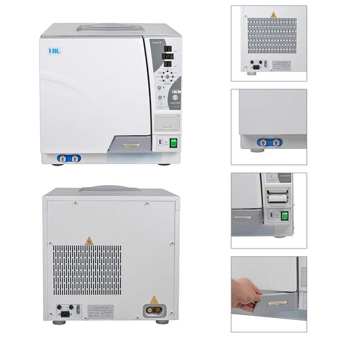 Class B Lab Pre-Vacuum Autoclave Steam Sterilizer Drying Function with Built-in Printer 18L/23L (18L) in Saudi Arabia