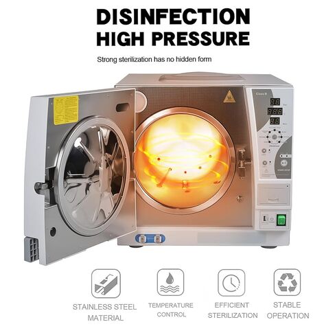 Class B Lab Pre-Vacuum Autoclave Steam Sterilizer Drying Function with Built-in Printer 18L/23L (18L) in Saudi Arabia