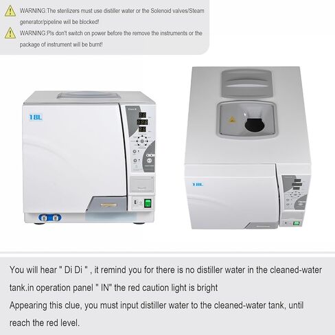 Class B Lab Pre-Vacuum Autoclave Steam Sterilizer Drying Function with Built-in Printer 18L/23L (18L) in Saudi Arabia