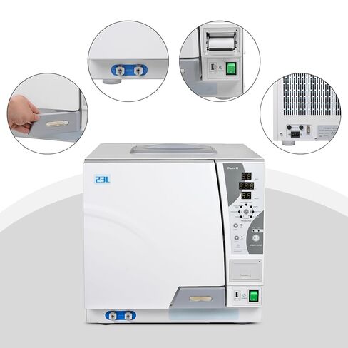 Class B Lab Pre-Vacuum Autoclave Steam Sterilizer Drying Function with Built-in Printer 18L/23L (18L) in Saudi Arabia