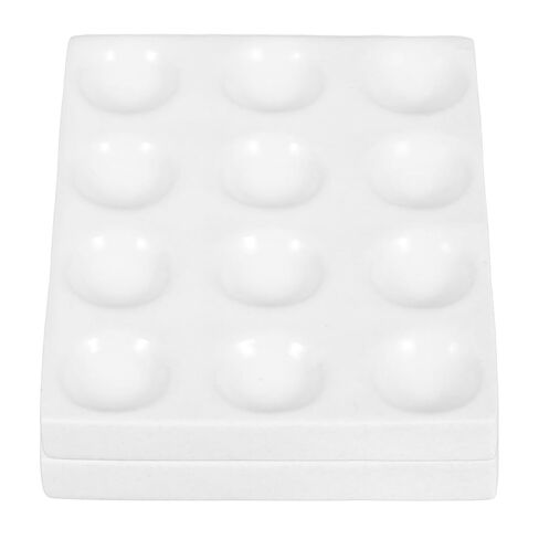 Angoily Ceramic Reaction Plate 12-Well Porcelain Spot Plate for Laboratory Chemical Experiments Scientific Testing 4.52X3.54X0.47 Inch in Saudi Arabia