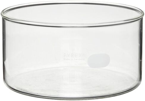 Corning Pyrex 3140-190 Borosilicate Glass 2500mL Heavy Duty Rim Crystallizing Dish, 190mm Diameter x 100mm Height (Pack of 2) in Kuwait
