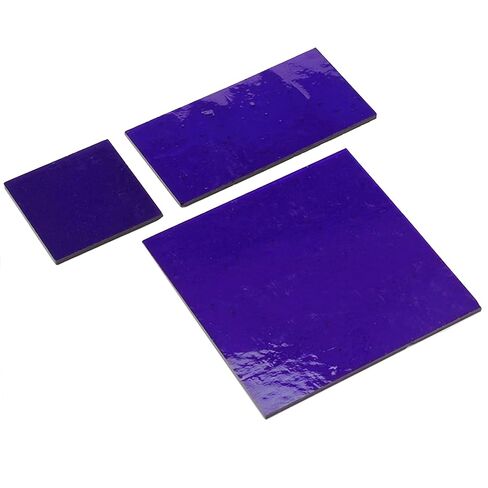 2 Pcs Cobalt Blue Glass Sheet for Chemistry Experiments Lab Filtering Lens Flame Color Reaction Observation Tool High-Temperature Resistant （2 * 2in） in Kuwait
