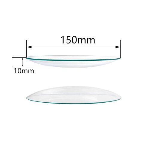 2PCS Round Watch Glass Borosilicate Beaker Lids Diameter 6 inches 150mm Transparent Polished Beaker Lids Evaporation Dishes for Biochemical Laboratory Equipment Educational Use in Saudi Arabia